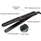 Ceramic Hair Straightener Flat Iron with Rapid 30-Second Heat-Up