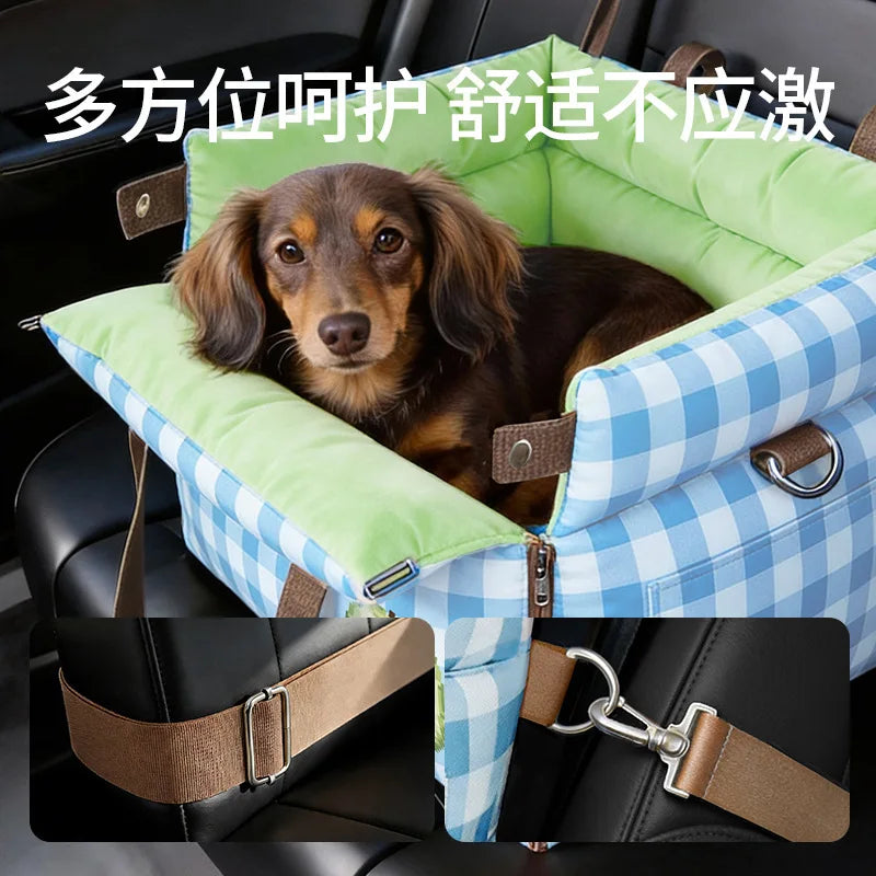 Portable Pet Car Seat Travel Carrier Bag for Dogs Cats