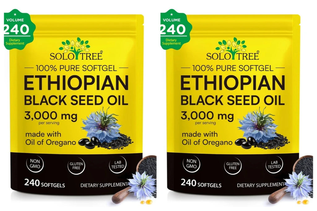 Black Seed Oil with Oregano Oil Dietary Supplement Softgels