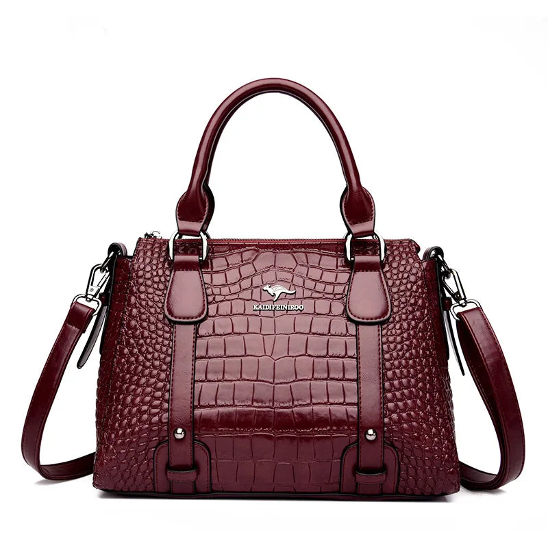 Women's Solid Color Soft PU Leather Shoulder Crossbody Bag