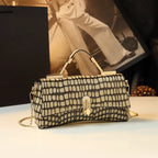 Women's Genuine Leather Crocodile Pattern Green Crossbody Shoulder Bag