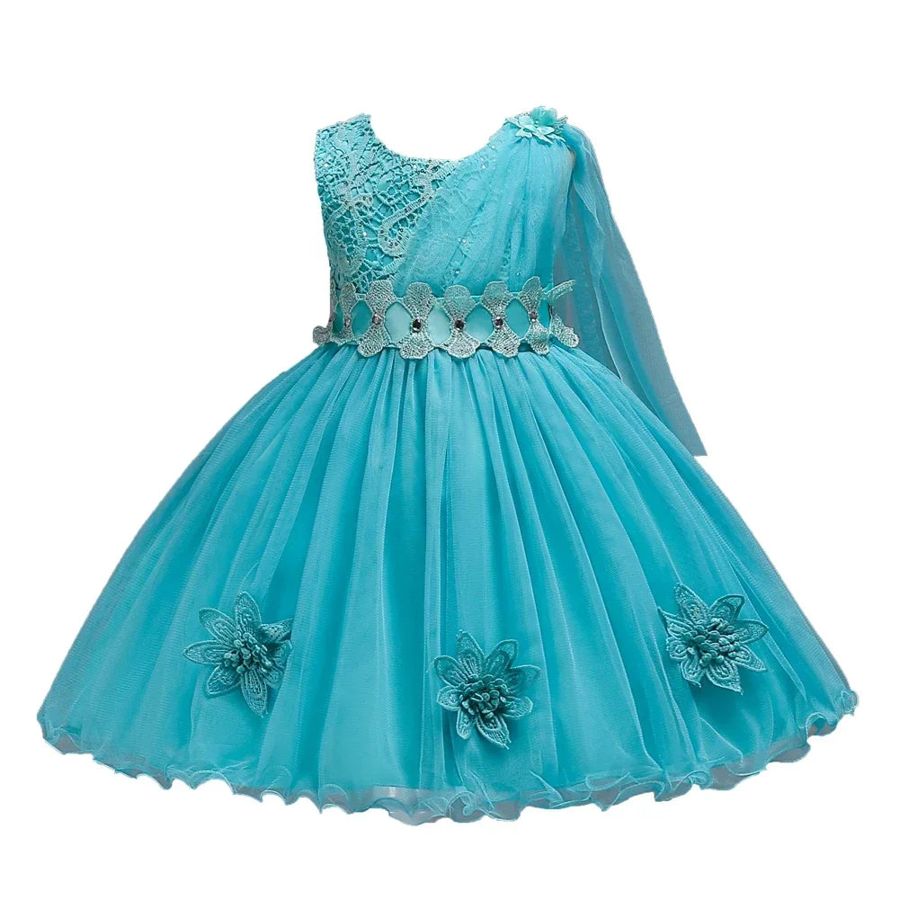 Flower Girl Tulle Lace Princess Dress