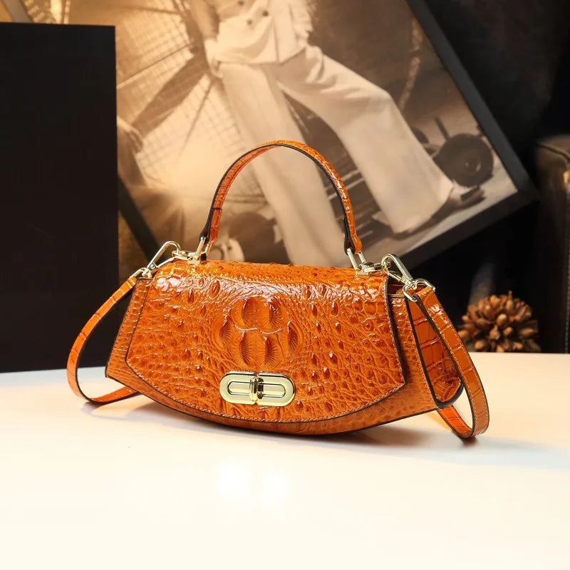 Women's PU Leather Saddle Bag Zipper Crossbody