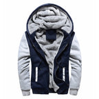 Men's Thick Warm Fleece Hooded Jacket and Pants Set