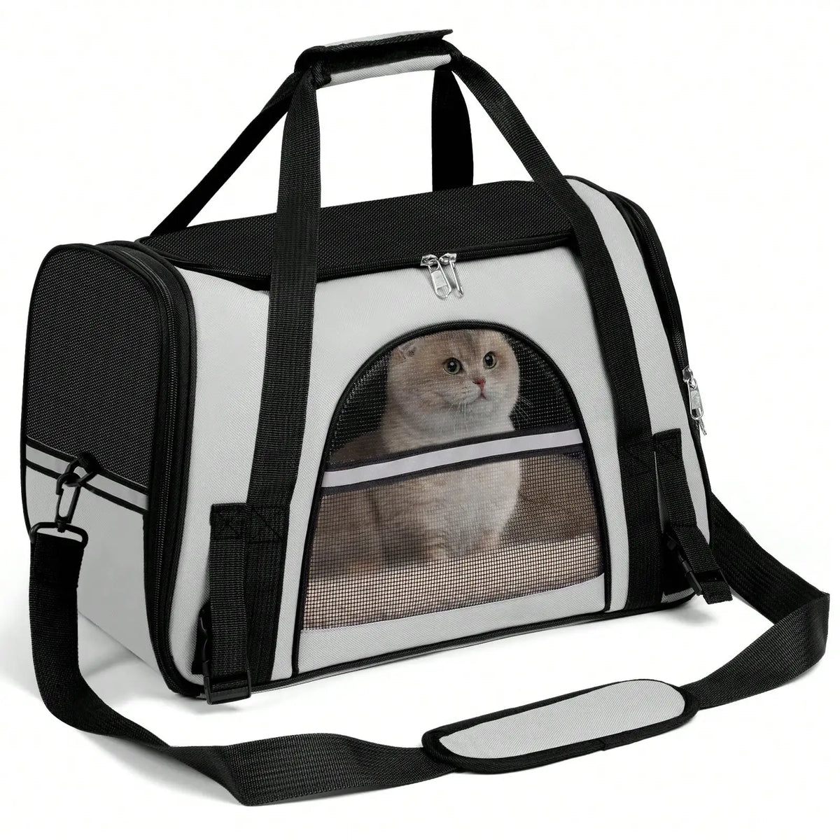 Foldable Airline Approved Pet Carrier Bag for Cats Dogs