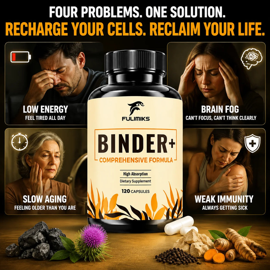 Detox Binder Supplement Zeolite Bentonite Clay Milk Thistle Liver Gut Support