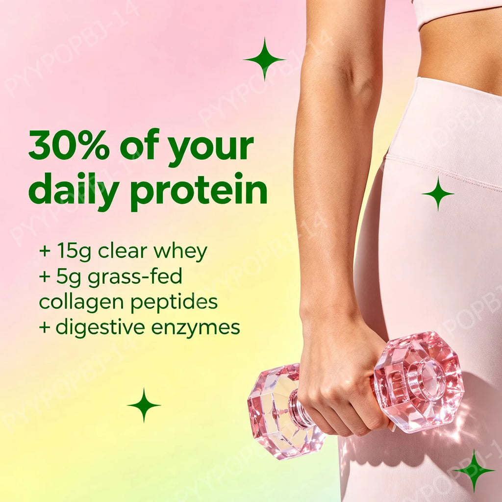 Clear Protein Collagen Peptides Powder Raspberry Lemonade