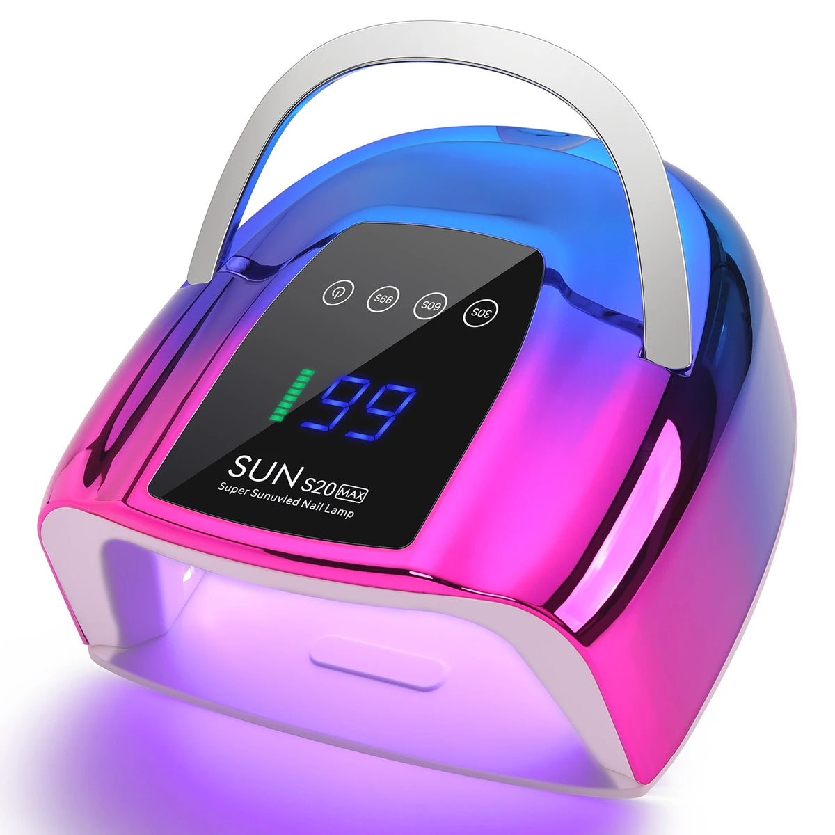 48 LED UV Nail Lamp 200W Rechargeable LCD Screen