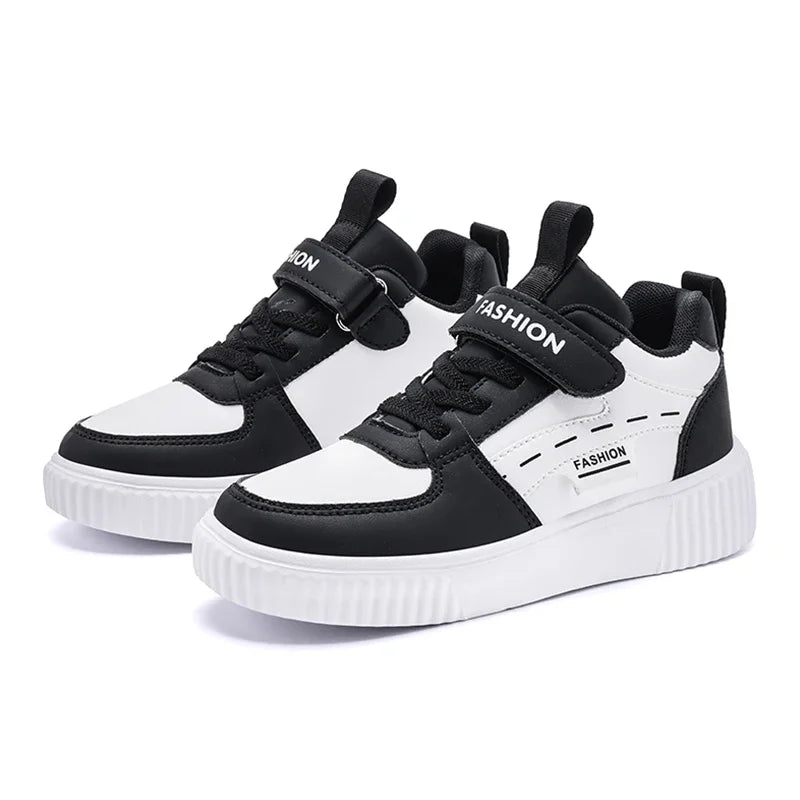 Kids' PU Leather Non-Slip Basketball Sneakers