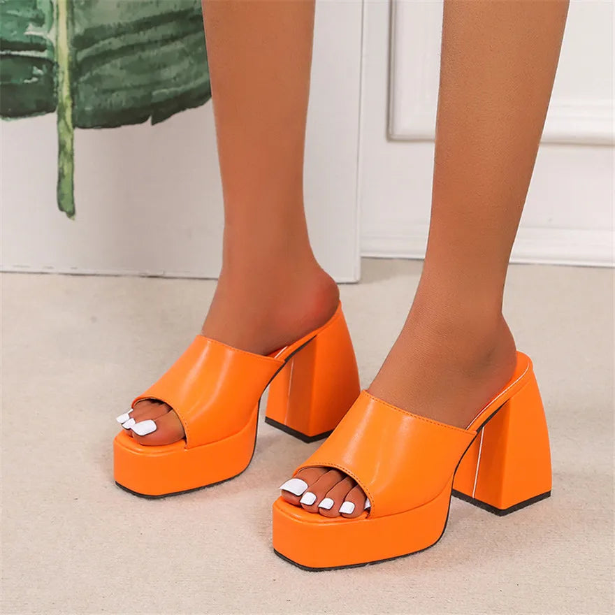 Women's Fashion Platform Thick High Heel Sandals