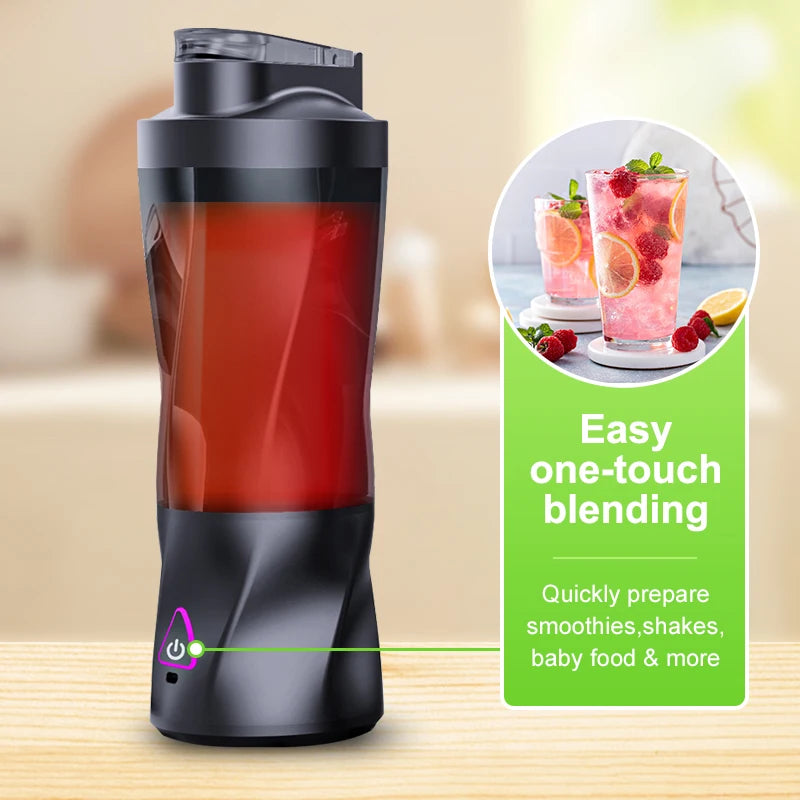 Multifunctional Portable Electric Fruit Juicer and Smoothie Blender