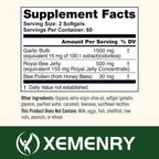 Odorless Garlic Heart and Cholesterol Support Capsules