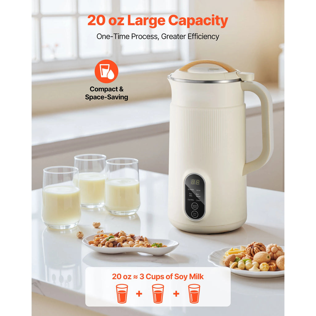 8-in-1 Electric Nut and Soy Milk Maker Machine