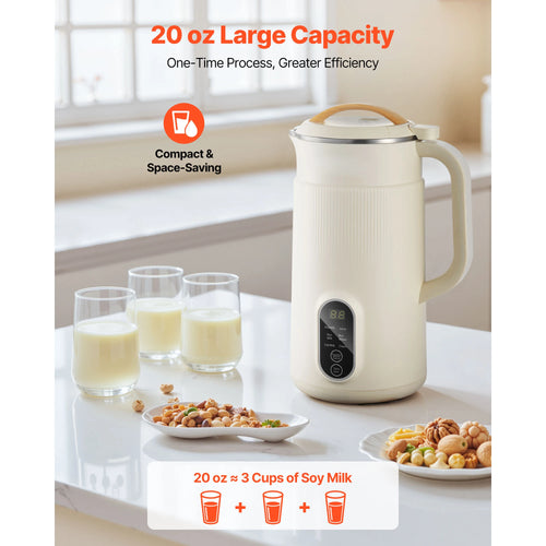 8-in-1 Electric Nut and Soy Milk Maker Machine