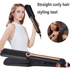 Professional 2-in-1 Hair Straightener and Curling Iron with LCD Display