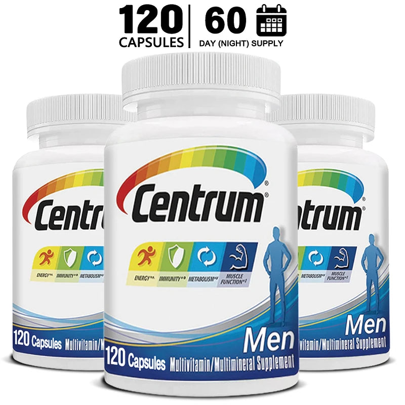 Men Multivitamin and Minerals Energy Metabolism Dietary Supplement Capsules