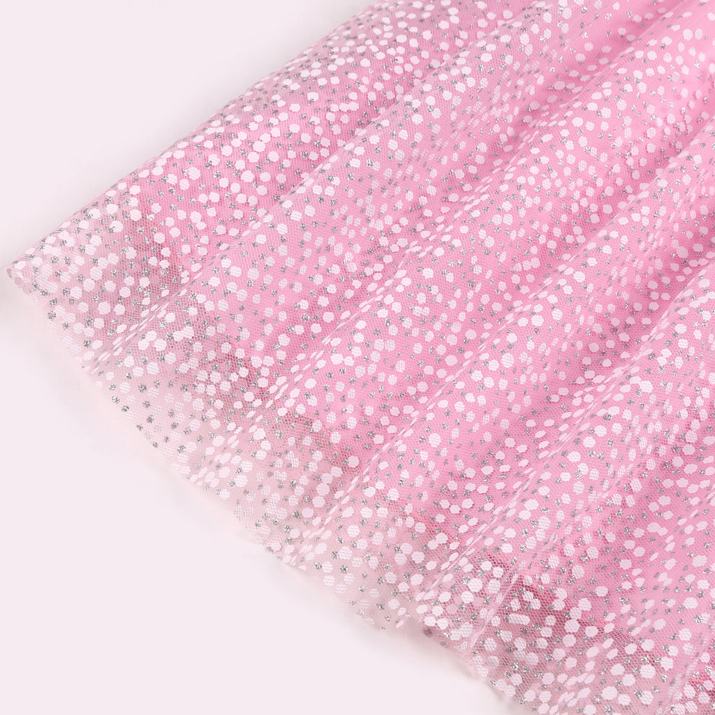 Girls' Princess Ball Gown Dress with Bow and Lace