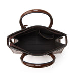 Women's Crocodile Pattern PU Leather Crossbody Shoulder Tote Bag