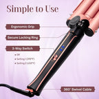 5-in-1 Interchangeable Curling Iron Set with 3 Barrel Crimper