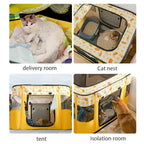 Folding Pet Delivery Room Tent Bed for Cats Dogs