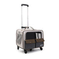 Large Capacity Foldable Rolling Pet Carrier Backpack for Cats Dogs
