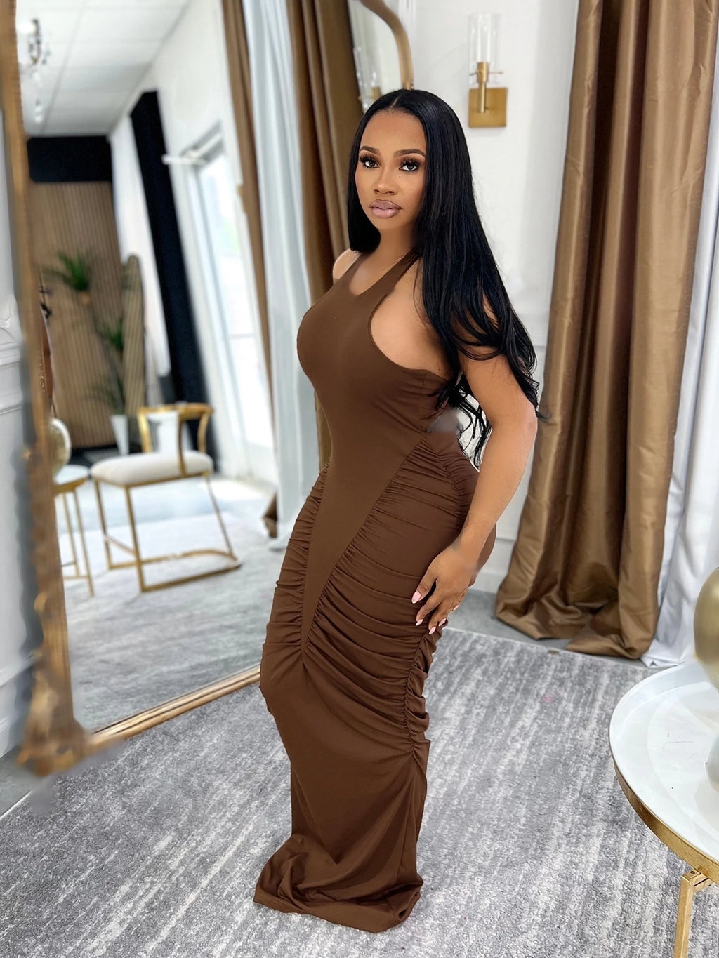 Women's Elegant Sleeveless Party Maxi Dress