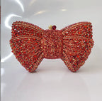 Women's Luxury Rhinestone Bow Wedding Evening Clutch Bag