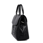Women's Alligator Pattern Cowhide Leather Shoulder Crossbody Bag