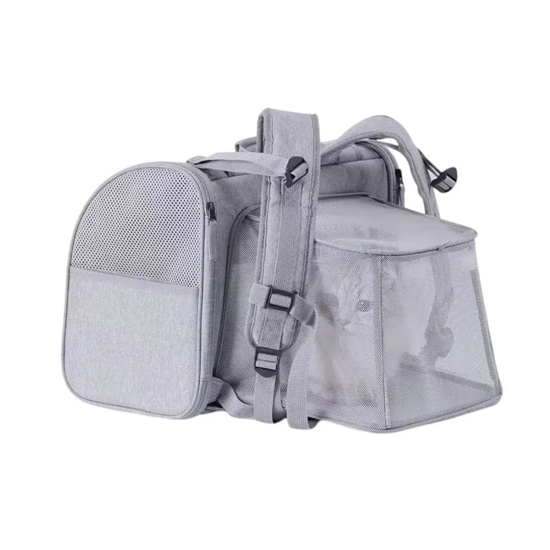 Expandable Breathable Pet Carrier Backpack for Cats Dogs