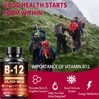 Vitamin B12 Complex Supplement for Brain Heart Energy Support