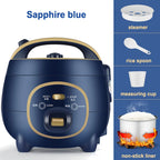 1.9-Quart Multifunctional Electric Rice Cooker with Steamer Basket