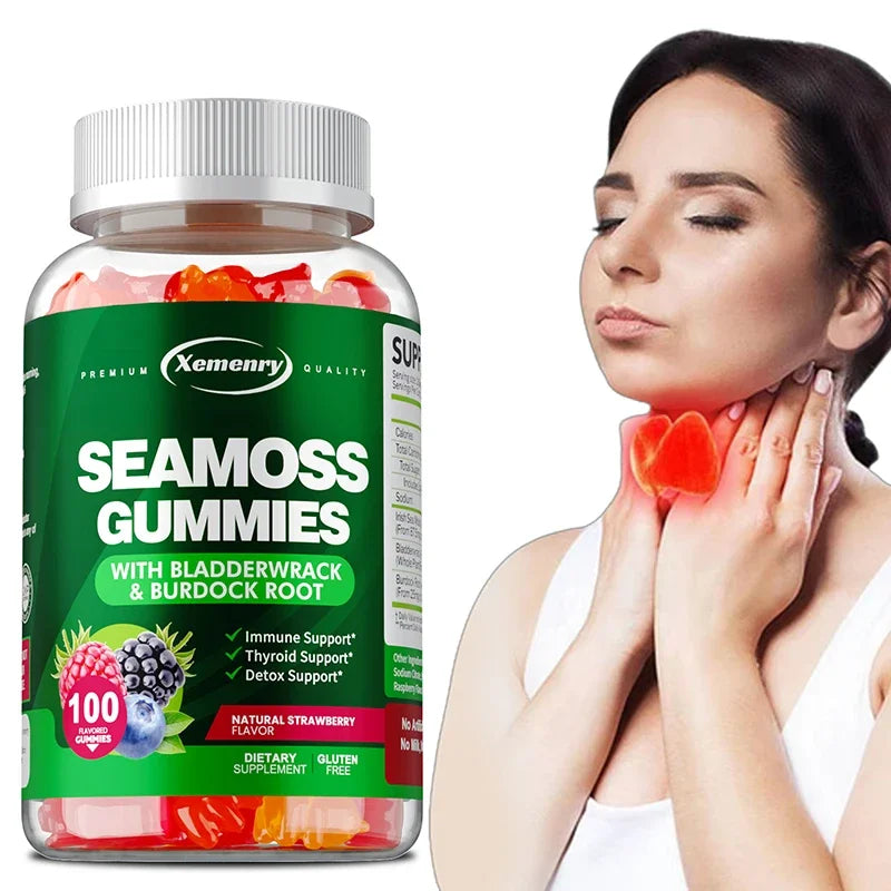 Sea Moss Thyroid and Joint Health Support Dietary Supplement Gummies