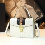 Women's Crocodile Pattern Genuine Leather Handbag Shoulder Tote Bag