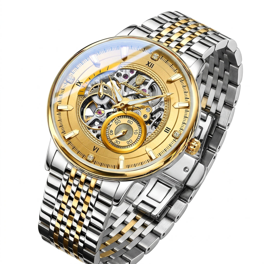 Men's Luxury Hollow Tourbillon Automatic Mechanical Watch