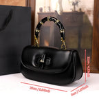 Women's Bamboo Handle Saddle Crossbody Bag