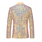 Men's Gold Sequin Two Piece Suit
