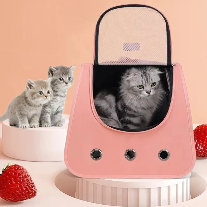 Portable Breathable Pet Carrier Backpack for Cats Dogs