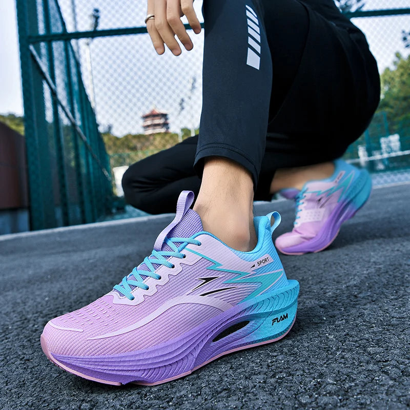 Women's Lightweight Cushioned Running Shoes with Carbon Plate