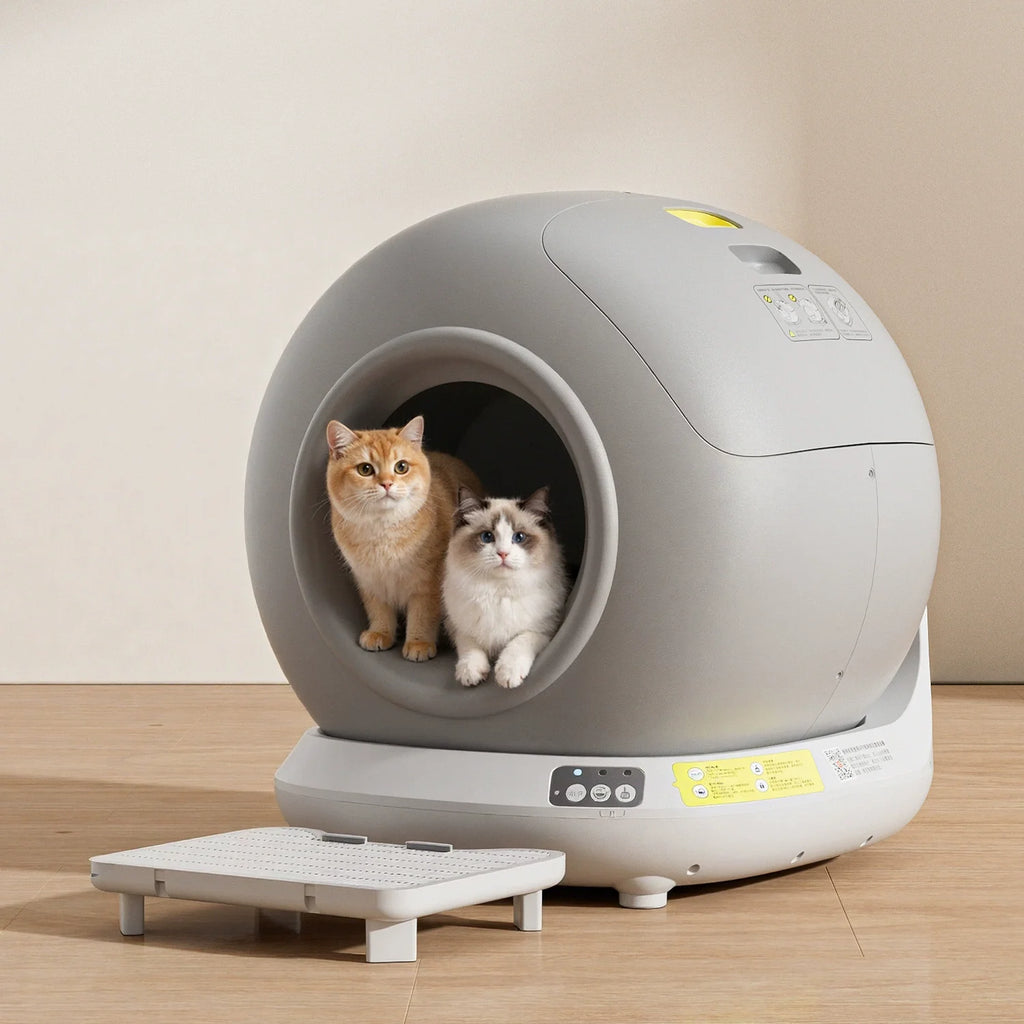 Compact Automatic Self Cleaning Cat Litter Box for Cats