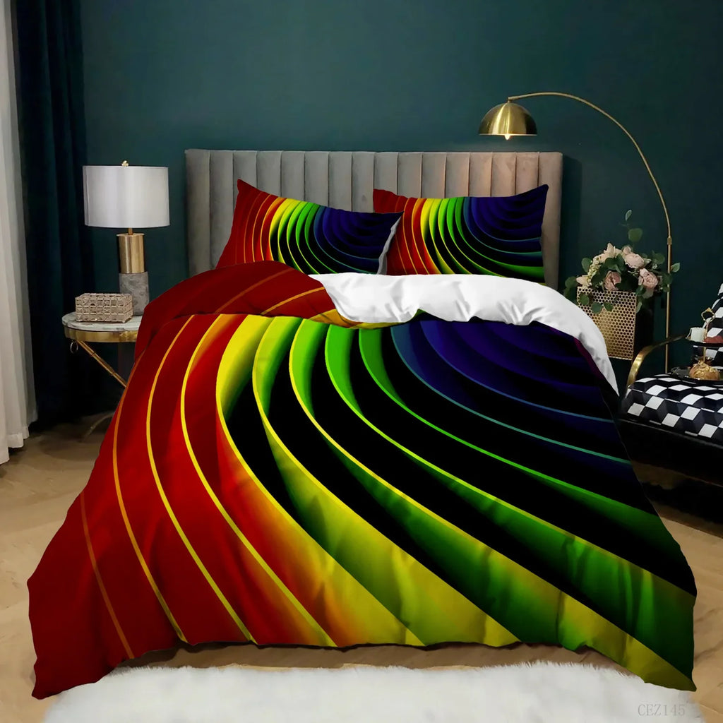 Rainbow Pride Duvet Cover Set with Pillowcases