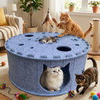 Multi-Hole Felt Cat Tunnel House Scratching Board