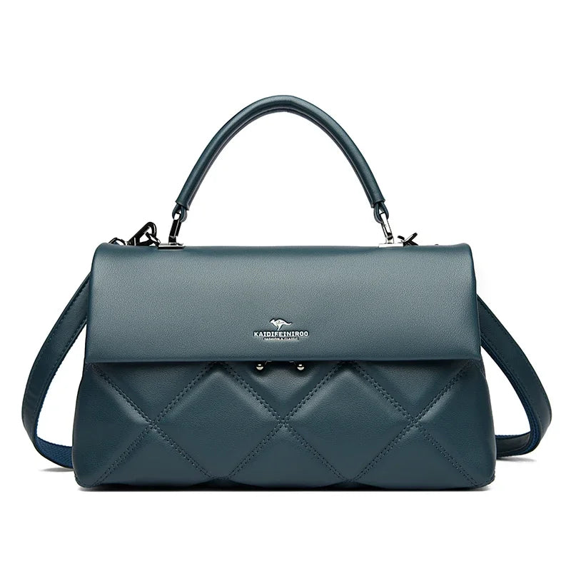 Women's Luxury Soft Leather Crossbody Shoulder Handbag