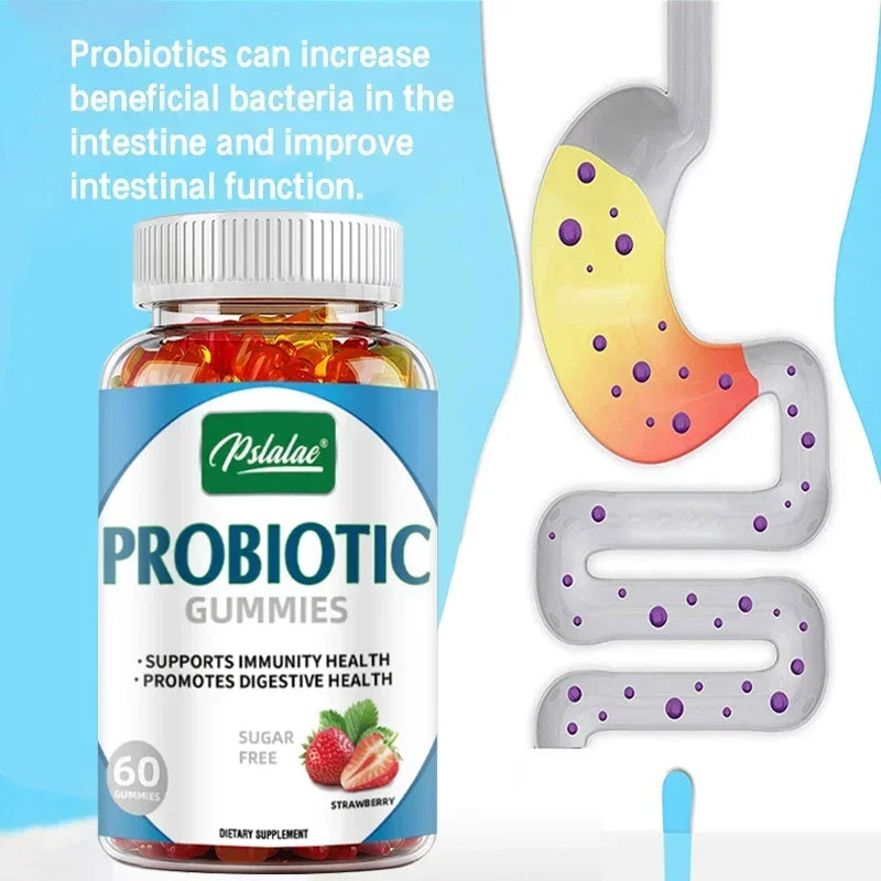 Organic Probiotics Gut Health Digestive Dietary Supplement Gummies