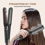 Portable Wet & Dry Mini Hair Straightener Flat Iron