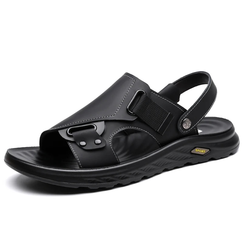 Men's Luxury Genuine Leather 2-in-1 Driving Sandals