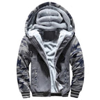 Men's Thick Warm Fleece Hooded Jacket and Pants Set