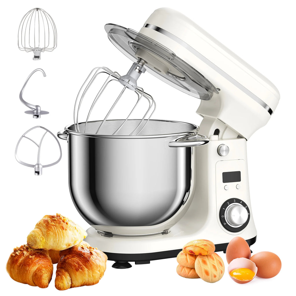 Electric 6-Speed Stand Mixer and Dough Kneader 1200W