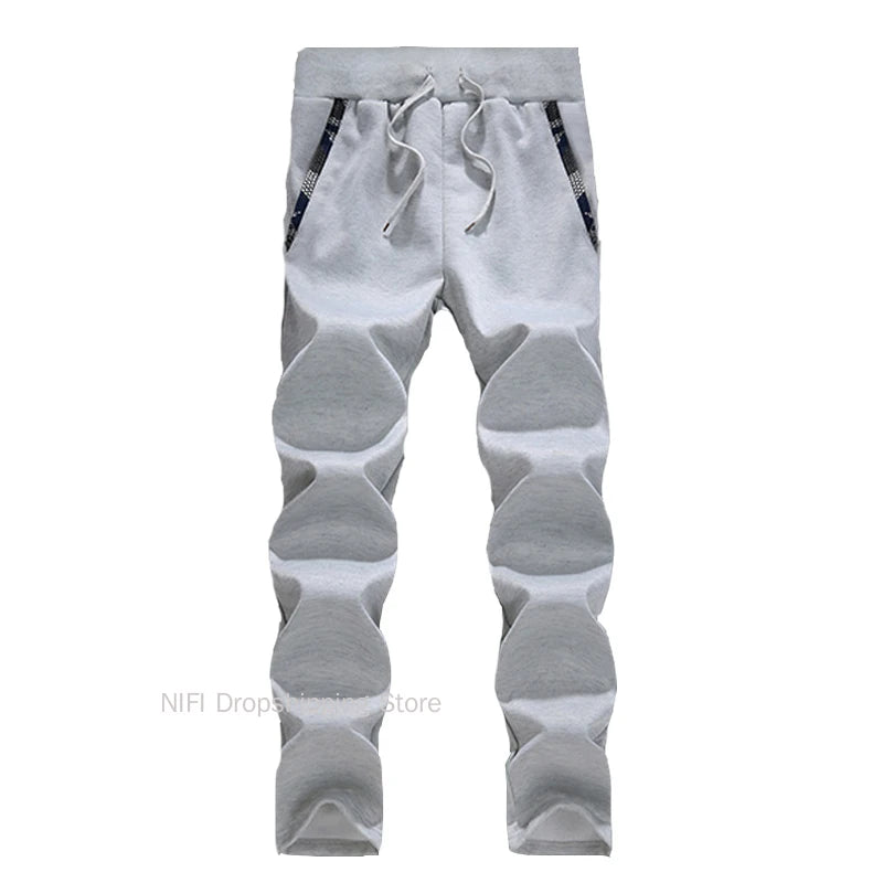 Men's Thick Warm Fleece Hooded Jacket and Pants Set