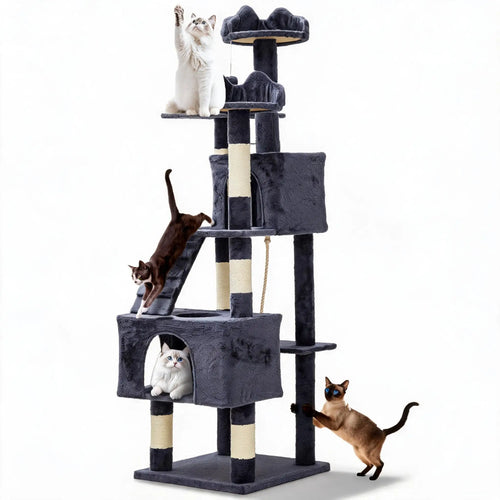 72 Inch Large Cat Tree Tower Condo Scratching Post for Cats