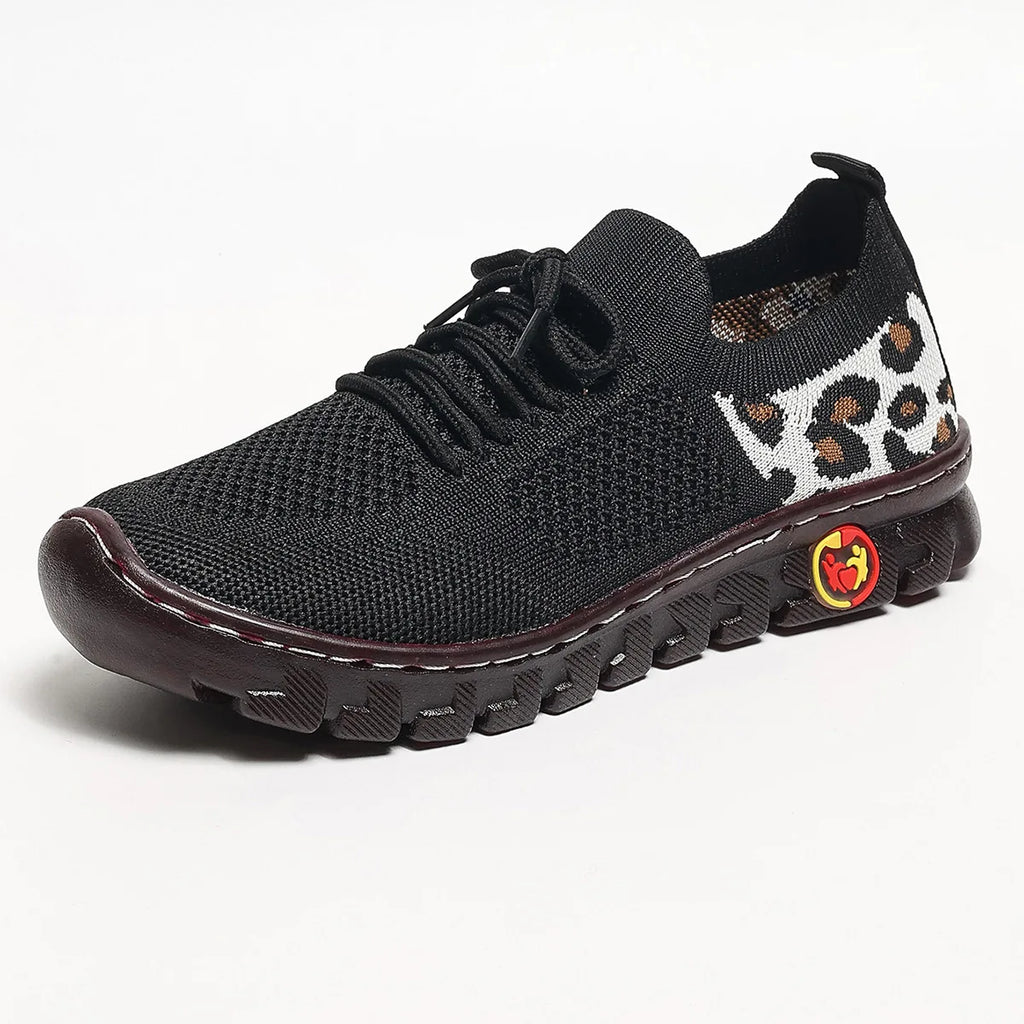 Women's Mesh Breathable Lace-Up Walking Sneakers A666